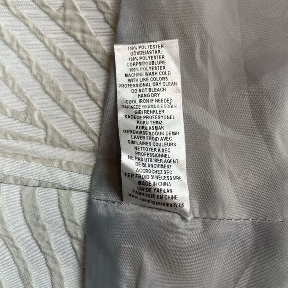 Opening Ceremony Light Grey Dimension  Cascade Fingerprint Skirt Party-4 - Picture 8 of 13